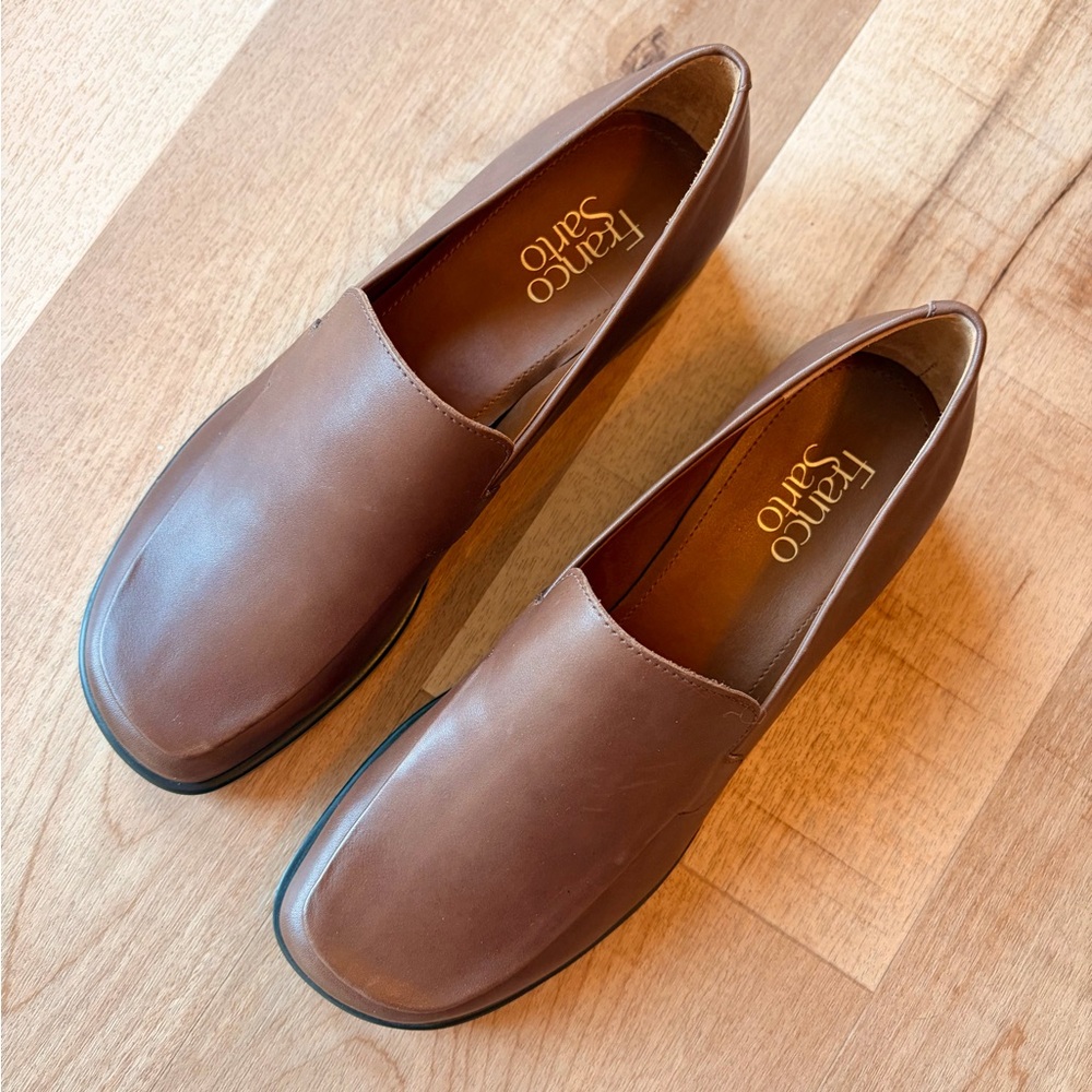 Franco Sarto Bocca Women's Slip-On Leather Loafers - Picture 2 of 10